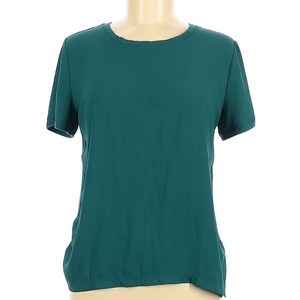 Loft short sleeve teal green blouse